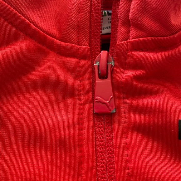 Puma Kids Red and Black Track Pants 18mo - Picture 3 of 3